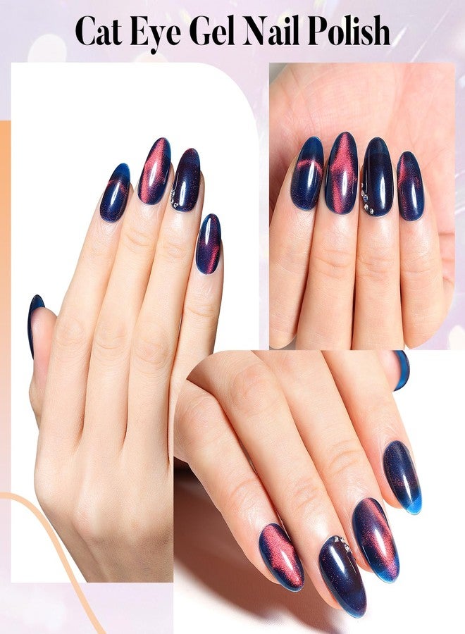 AIMEILI Cat Eye Gel Nail Polish Soak Off U V LED Hema Free Cruelty Free Vegan Gel Polish Colors for Nail Art DIY Gel Nail Manicure 721 - Image 3