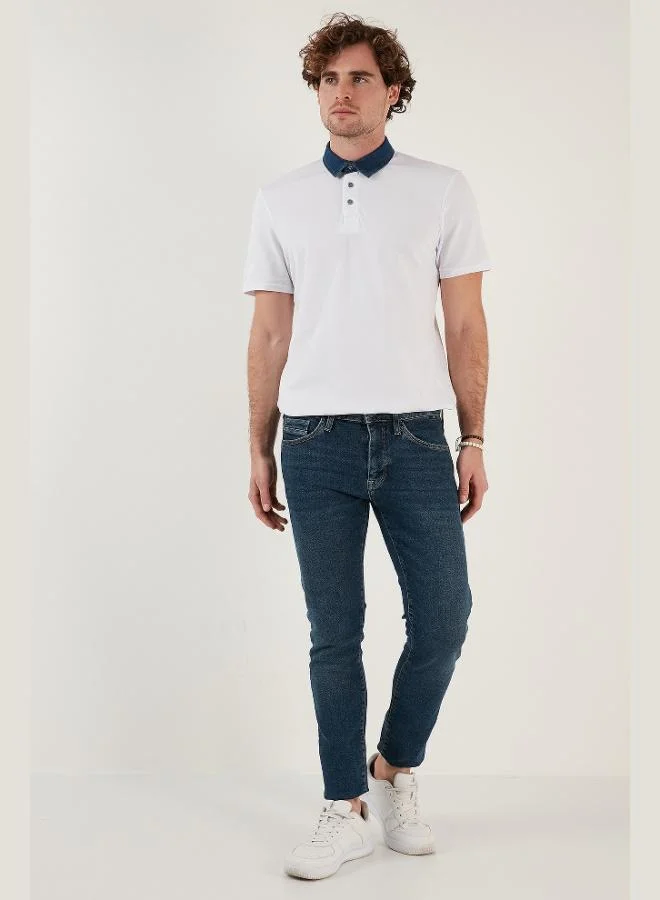 Buratti  Buratti 100% Cotton Buttoned Regular Fit Polo Collar T Shirt Men's POLO COLLAR T SHIRT 5902134 for Men | Best Price UAE