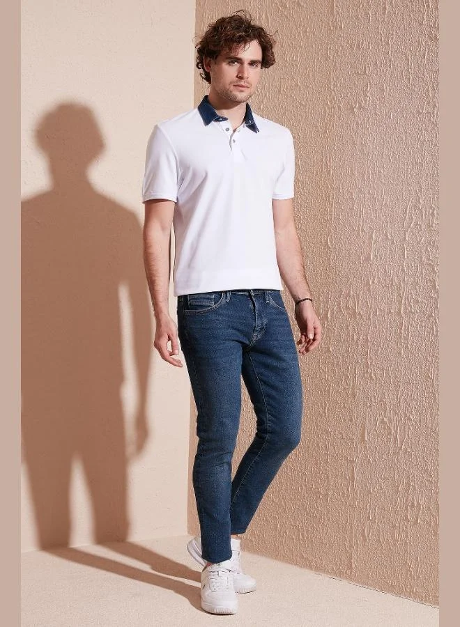 Buratti  Buratti 100% Cotton Buttoned Regular Fit Polo Collar T Shirt Men's POLO COLLAR T SHIRT 5902134 for Men | Best Price UAE