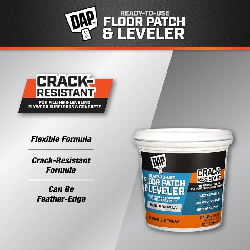 Dap Flexible Floor Patch and Leveler, Light Gray, 32 Oz (7079859184) - Image 3