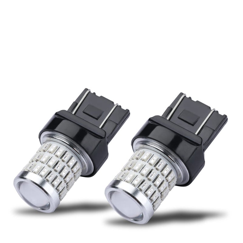 iBrightstar Newest 9-30V Super Bright Low Power 1142 1076 1176 BA15D LED Bulbs with Projector Replacement for Back Up Reverse Lights, Brake Tail Lights and Rv Camper lights, Xenon White