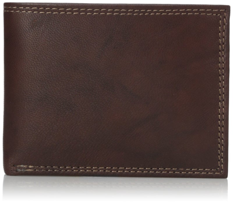 Buxton Men's Hunt Credit Card Billfold Wallet, Brown, One Size - Image 1
