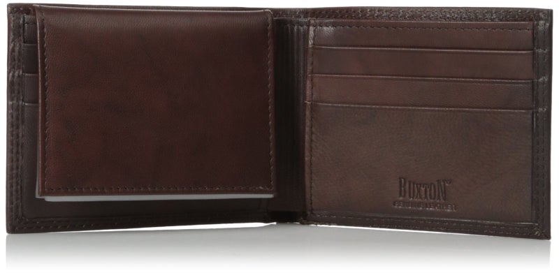 Buxton Men's Hunt Credit Card Billfold Wallet, Brown, One Size - Image 3