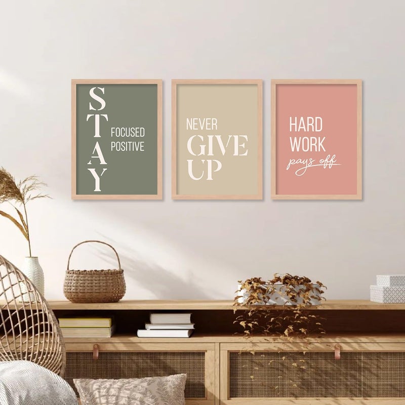 KOTART kotart wood Quotes Frames for Wall Decor Motivational Photo Frame for Wall Decoration Quotes Wall Poster with Frame for Room and Office Set of 6 10X13 INCH A Rectangular Golden  - Image 5
