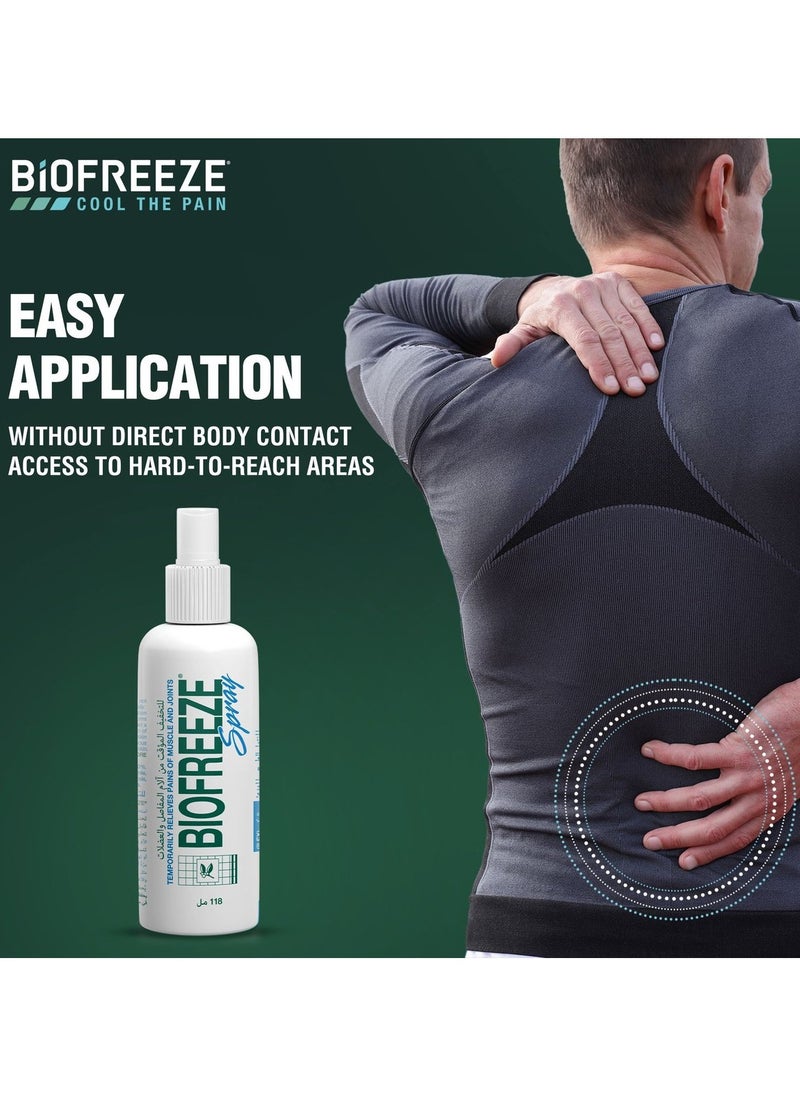 Biofreeze Pain Relief Spray 118 ML  - Image 3