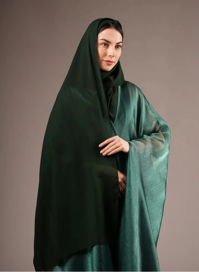 MAISON ARABELLE SHAWL DARK GREEN