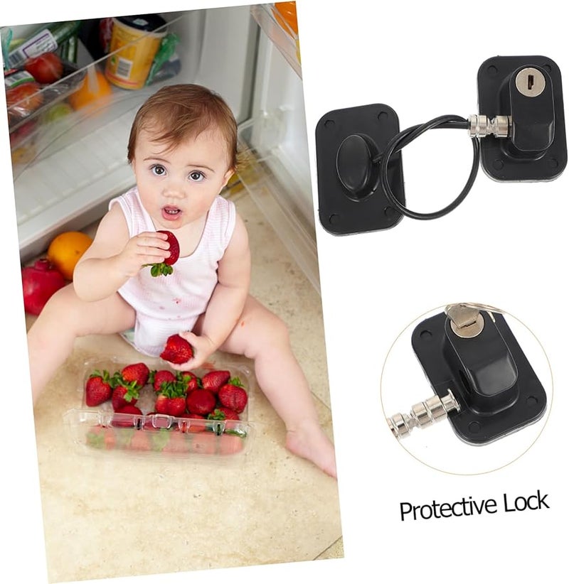 قفل النافذة والباب والخزانة لسلامة الأطفال سهل التركيب أبيض - Image 4