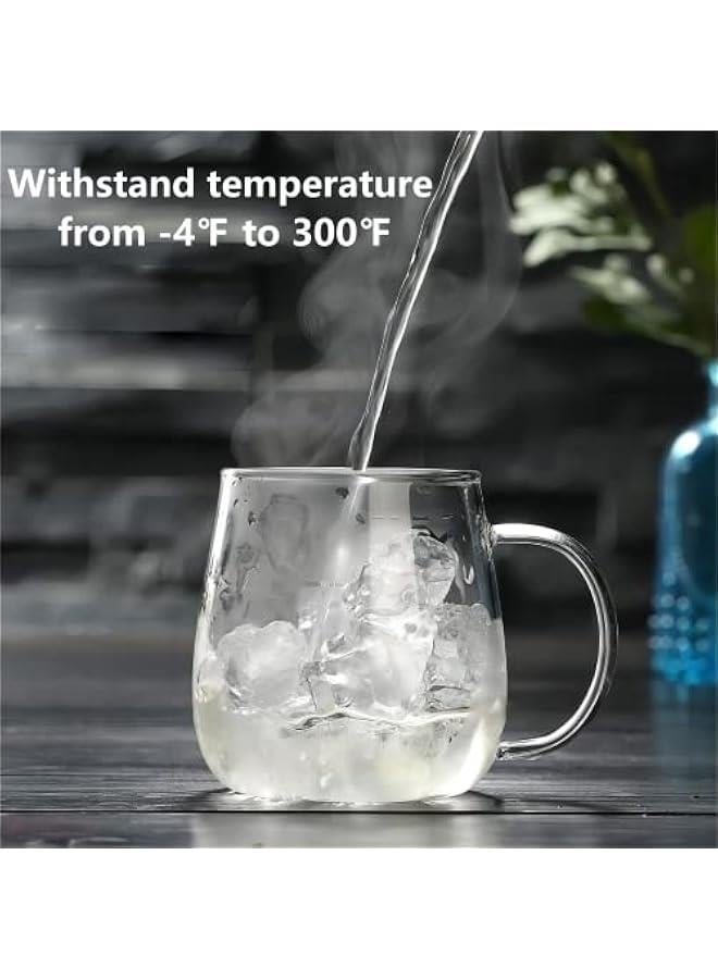 12oz/360ml Glass Tea Cup with Removable Tea Infuser Basket and Bamboo Lid,Clear Filtrating Tea-for-One Steeping Mug,Thickened Glass Teacup for Loose Leaf Tea  - Image 4