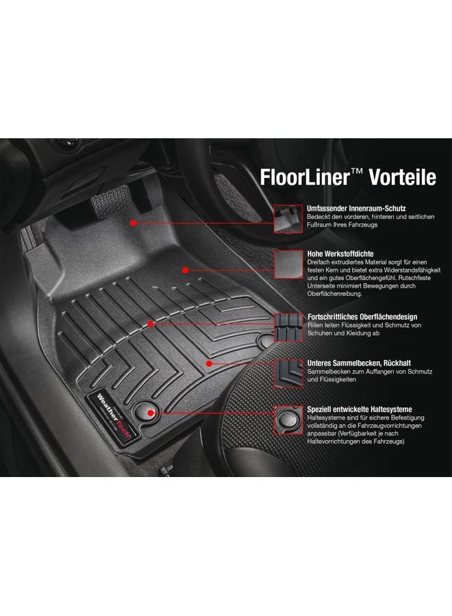 WeatherTech Custom Fit FloorLiners for Mazda CX-5-1st & 2nd Row (4411871-444192), Black - Image 3