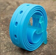 Adjustable Silicone No-Metal Belt Sky Blue 26 - Image 1
