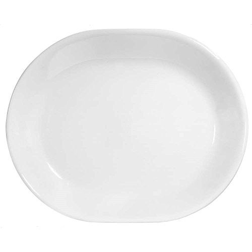 Corelle مجموعة كوريل فيتريل 38 قطعة لخدمة مائدة لـ 12 شخص، أطباق مستديرة وأوعية خفيفة الوزن بطبقة ثلاثية من الزجاج المقاوم للتشقق والتلف، لون أبيض شتوي فائق البرودة - Image 5