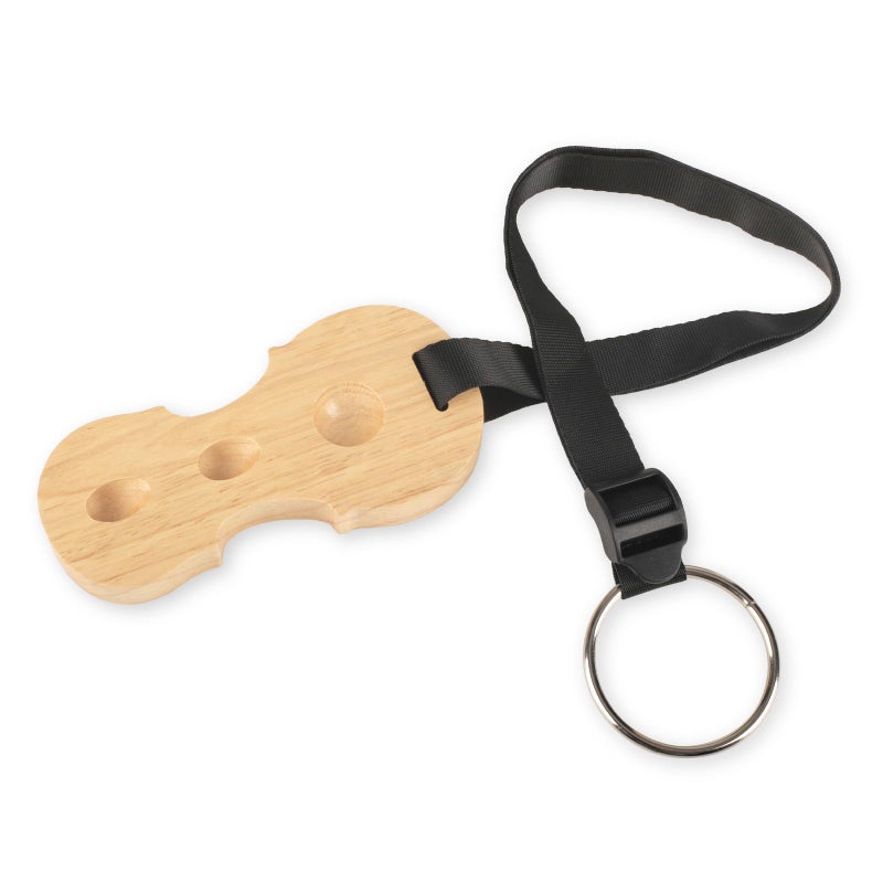 PUNK Solid Wood Cello Endpin Rest Non-slip Stopper Anchor Protector in Cello Shape 3 Holes Holder (2A)