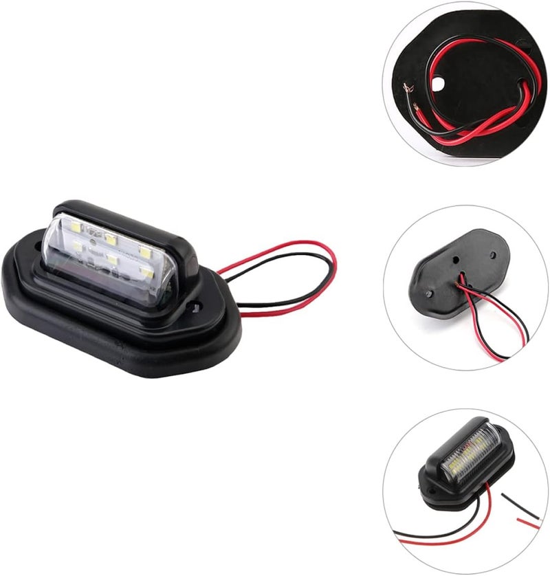 MAGICLULU 30v مصباح لوحة ترخيص LED ساطع، جزء تعديل سيارة، مؤشرات شاحنة، مادة - Image 3