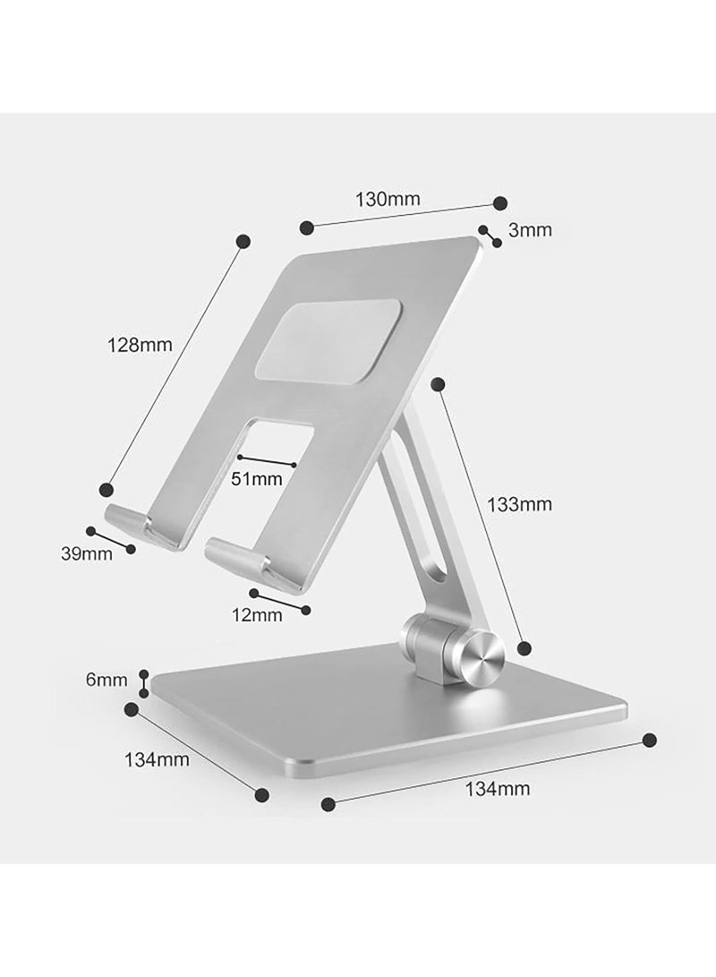 GGOOT Premium Aluminum Alloy Tablet Bracket Desktop Folding Rack Portable Adjustable Tablet Stand  - Image 2