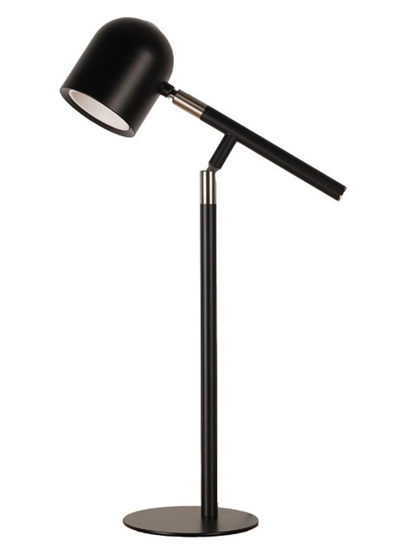 LED Touch Control Table Lamp, 3 Color Modes Stepless Brightness Desk Lamp with Adjustable Angle, Eye-Protection for Living Room, Reading (Black, Adapter Include) - Image 1