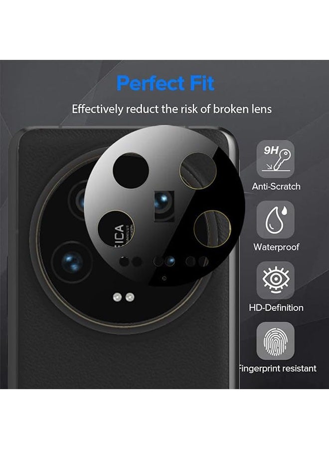 Suitable for Xiaomi 14 Ultra privacy screen protector, anti-spy privacy tempered glass, dark privacy film, screen protector with camera lens film (2 pieces) - Image 4