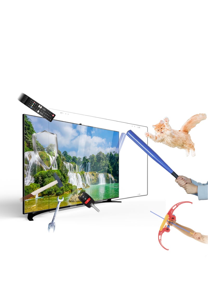 Witforms 39 Inch TV Screen Protector, Ultra Shock Protection, Shatterproof, Waterproof, Radiation Protection, Easy Installation Removable - Image 1