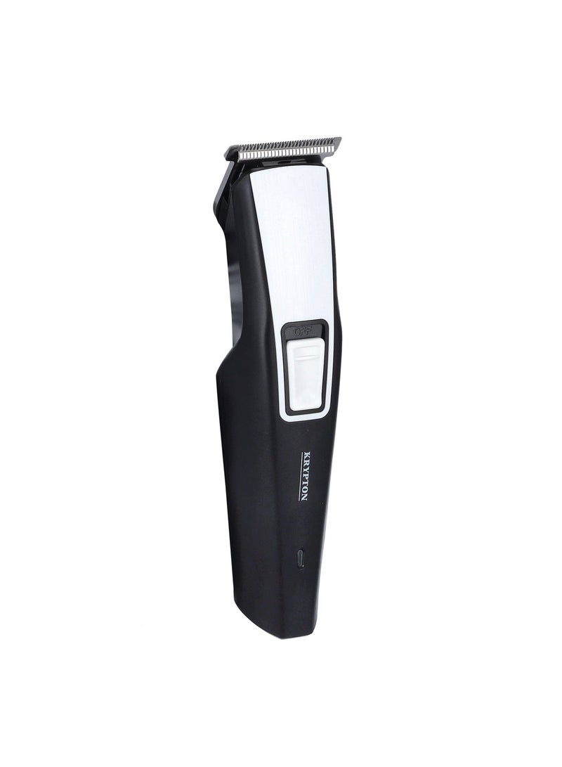 KRYPTON Rechargeable Hair & Beard Trimmer KNTR5300 | Cordless Men’s Hair Clipper & Beard Stubble Trimmer | 3 Combs | 40-45 Minutes Working Time | Precision Self-Sharpening Blades | 2 Years Warranty Black/Silver - Image 5