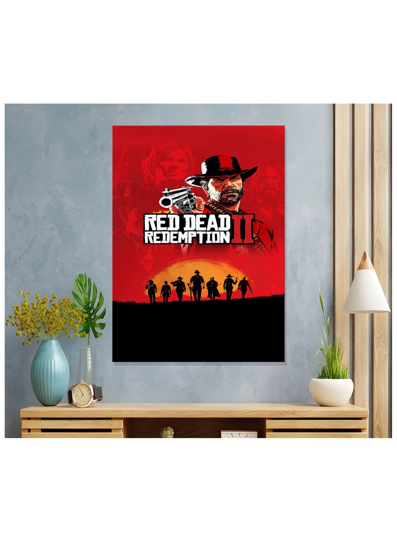 MODCLASS Wall Art Printed Frame Red Dead Redemption  - Image 1