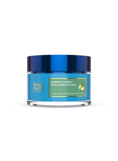 Blue Nectar Natural Vitamin C Face Cream For Glowing Skin, Dark Spot Removal Cream For Women With Green Apple And Almond Oil (13 Herbs, 50G)  - Image 1