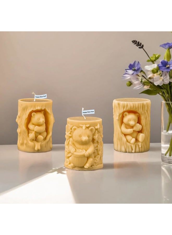 EVERELAM Tree Bear Candle Mold - Animal & Bear Resin Casting Molds, Silicone Clay Jewelry Molds, Candle Making Craft Supplies - Image 5