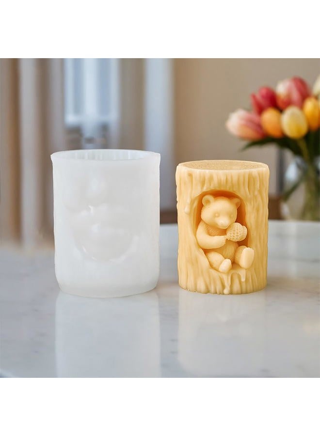 EVERELAM Tree Bear Candle Mold - Animal & Bear Resin Casting Molds, Silicone Clay Jewelry Molds, Candle Making Craft Supplies - Image 4