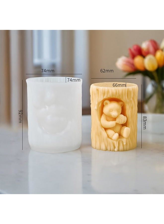 EVERELAM Tree Bear Candle Mold - Animal & Bear Resin Casting Molds, Silicone Clay Jewelry Molds, Candle Making Craft Supplies - Image 2