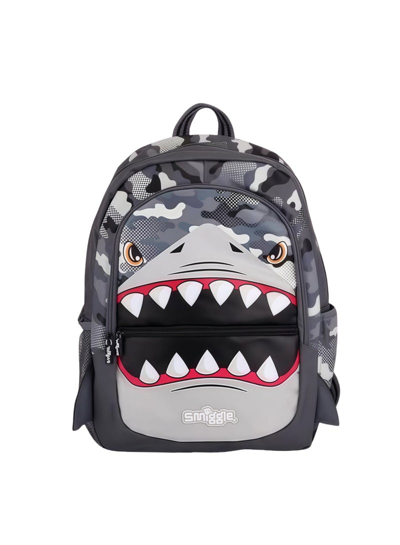 Smiggle Cartoon Printed Boys and Girls Backpack Primary and Secondary School Students Backpack Outdoor Leisure Backpack 42*30cm