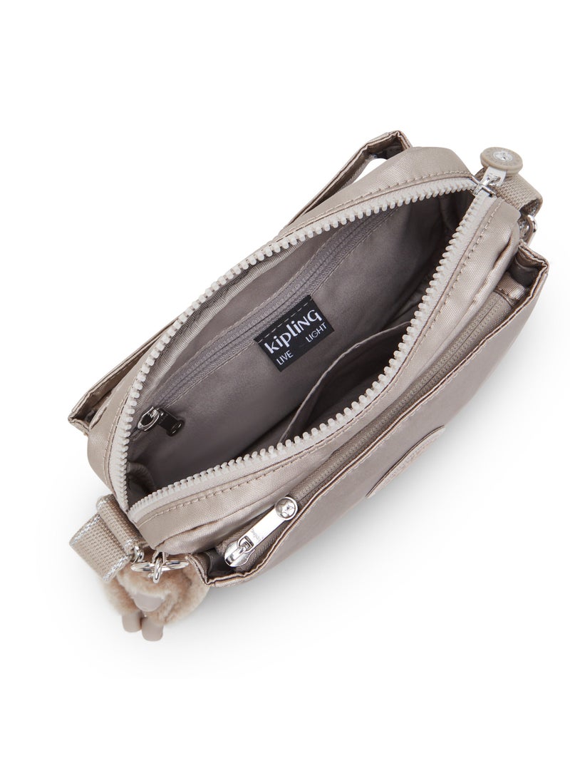 kipling Abanu Mini Crossbody Bag with Adjustable Shoulder Strap Metallic Glow - Image 2