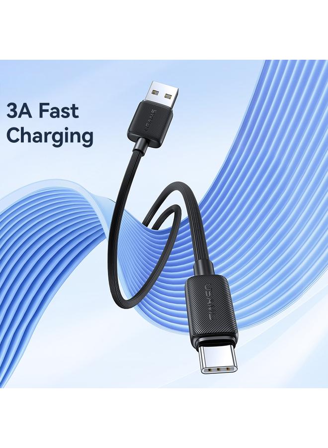 Usams US-SJ693 USB to USB-C / Type-C 3A Striped Fast Charge Data Cable, Length:2m - Image 3