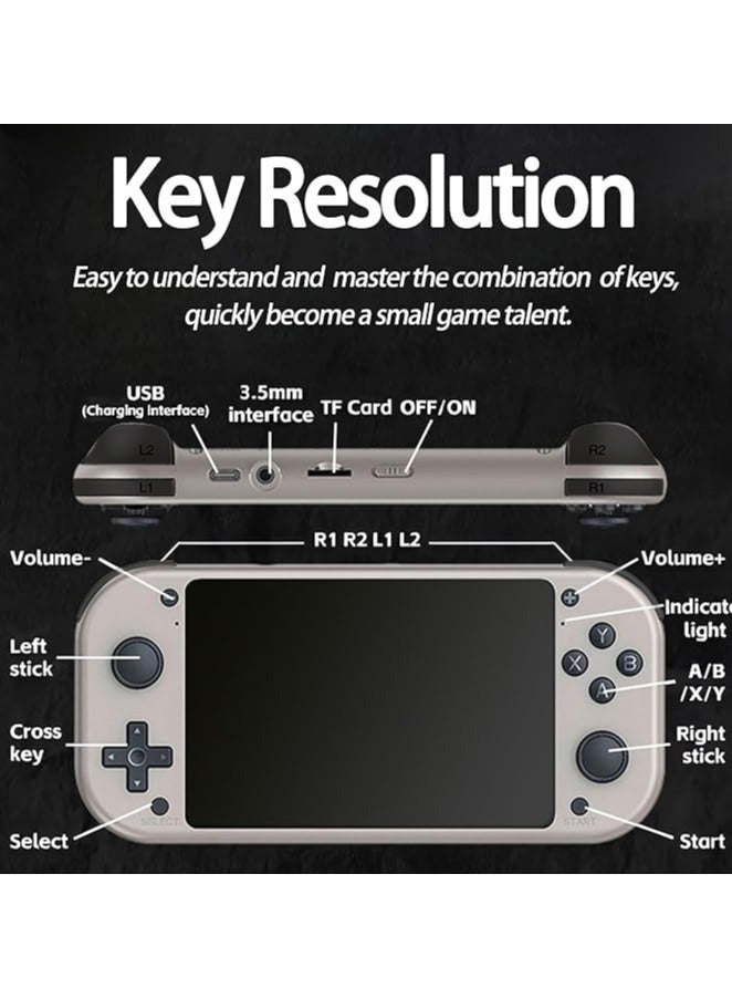 M17 Retro Handheld Game Console, 4.3-Inch Screen with a 480×272 resolution Build in 64GB Storage, Support TF Memory Card, Video Game Consoles - Image 4