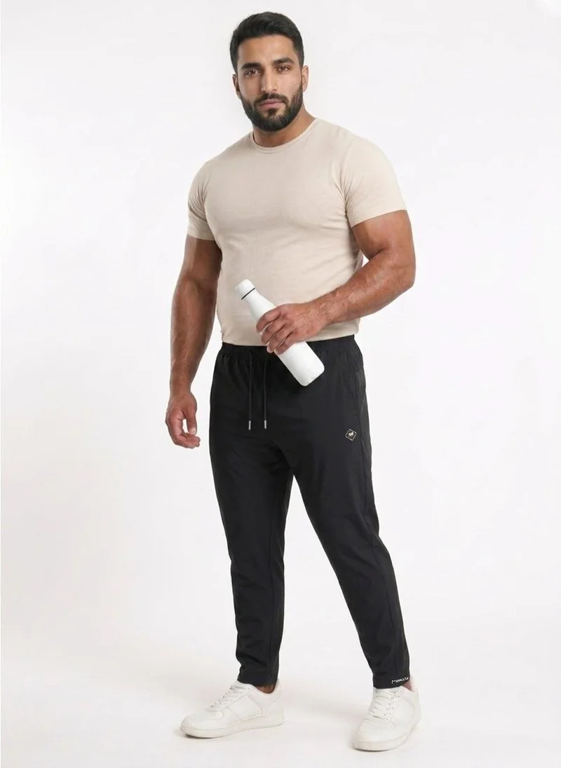 Moveletix Black Men's Plus Size Training Joggers Black for Men | Best Price UAE