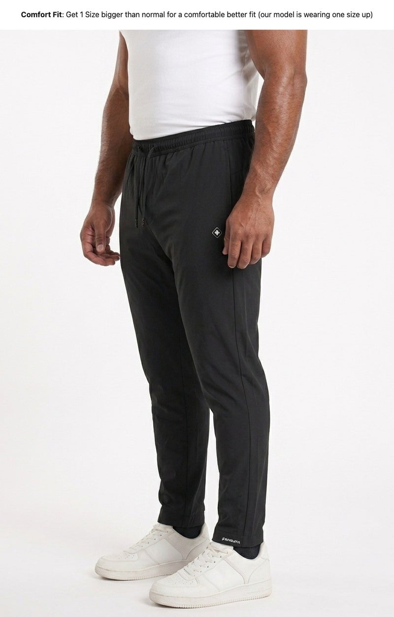 Moveletix Men's Plus Size Training Joggers Black - Image 3