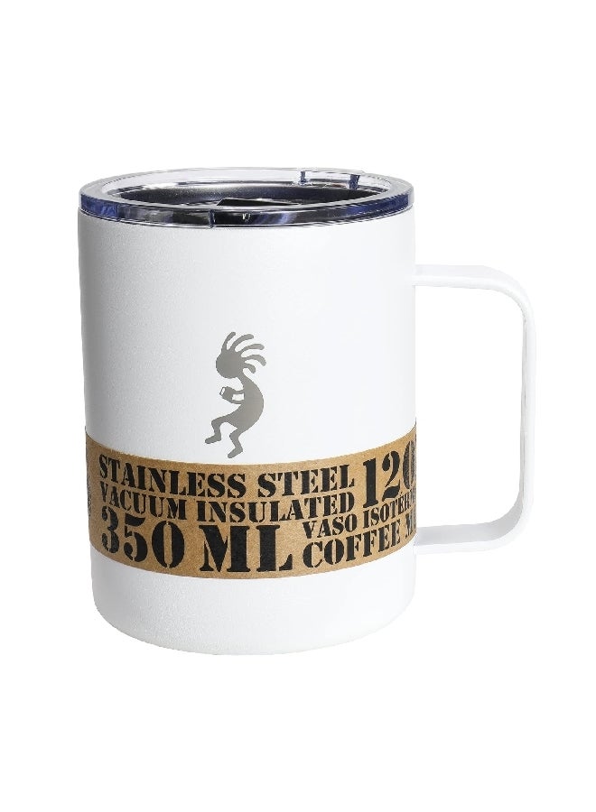 اكوابيلي 90138 أكوابيلي سي ام 12 كوب قهوة بفراغ عازل للحرارة بمقبض أركتيك وايت 350 مل - Image 2