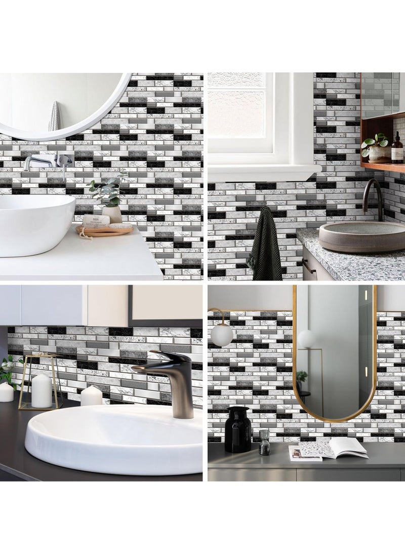 Generic - 12 Sheets Tile Stickers for Bathroom, Self Adhesive Wall Tiles Waterproof Stick on Tile, Wall Tile Transfers Sticker for Home Decor, Peel & Stick self-Adhesive splashback - Image 1