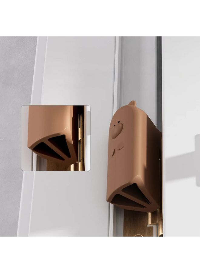 White Door Stop Finger Guard Anti Pinch Safety Protection Easy Install - Image 5