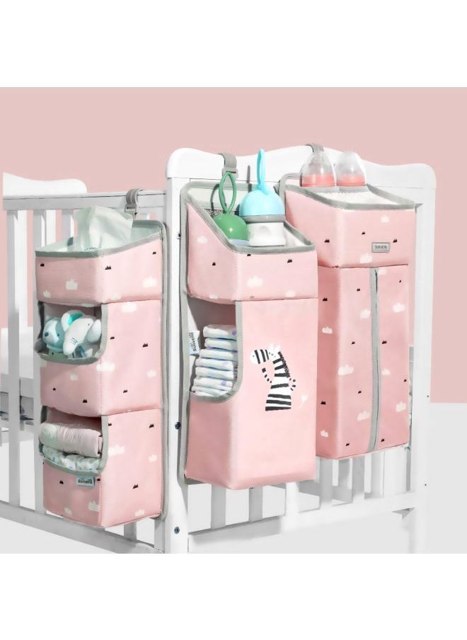 NIBEMINENT Baby Bedside Portable Crib Organizer  - Image 4