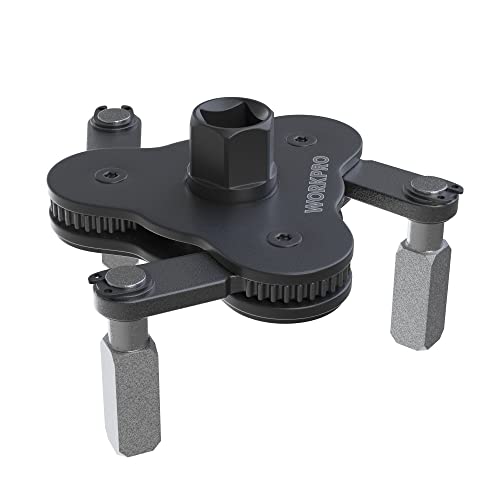 WORKPRO Universal Oil Filter Wrench Adjustable, Magnetic Oil Filter Removal Tool, Oil Filter Change Set, Ideal for Engine Filters, Conduit, & Fittings… - Image 1