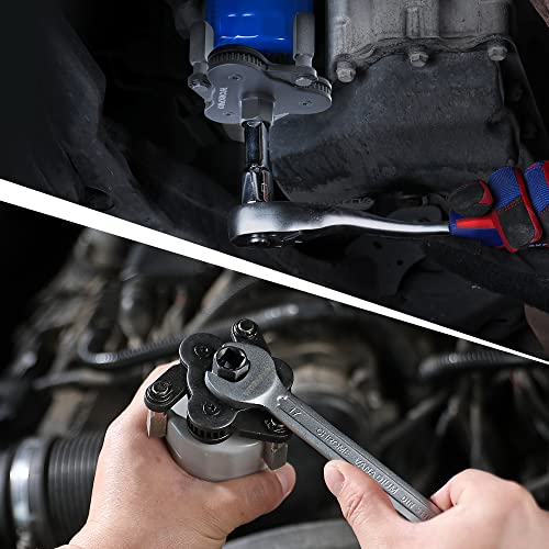 WORKPRO Universal Oil Filter Wrench Adjustable, Magnetic Oil Filter Removal Tool, Oil Filter Change Set, Ideal for Engine Filters, Conduit, & Fittings… - Image 5