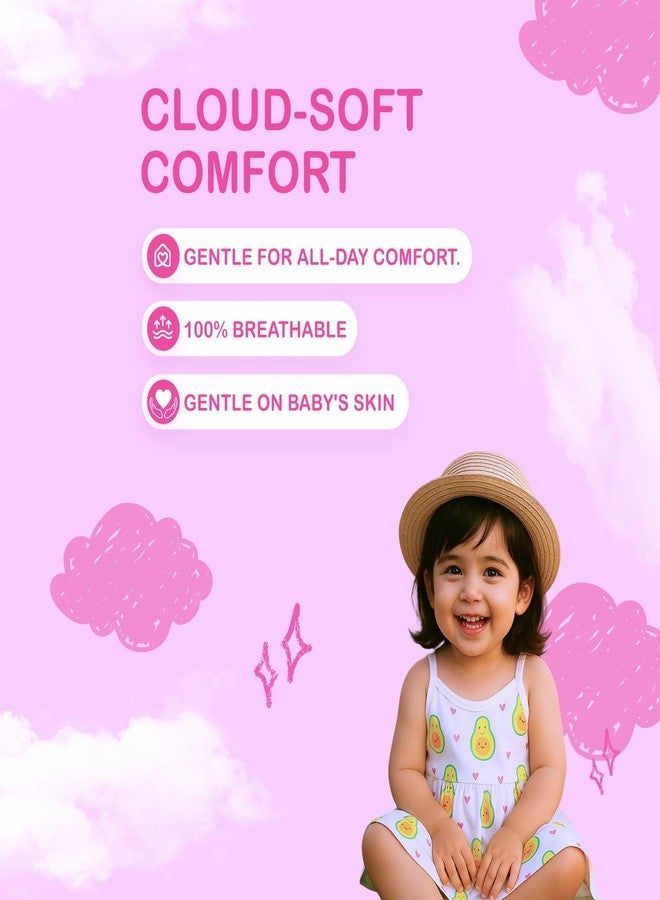 Kidbea® 100% Organic Cotton Newborn Baby Girls Sleeveless Dress | Casual Muslin Frock Infant - Animal, Avocado & Red Car Print (3-6 Months) - Image 5