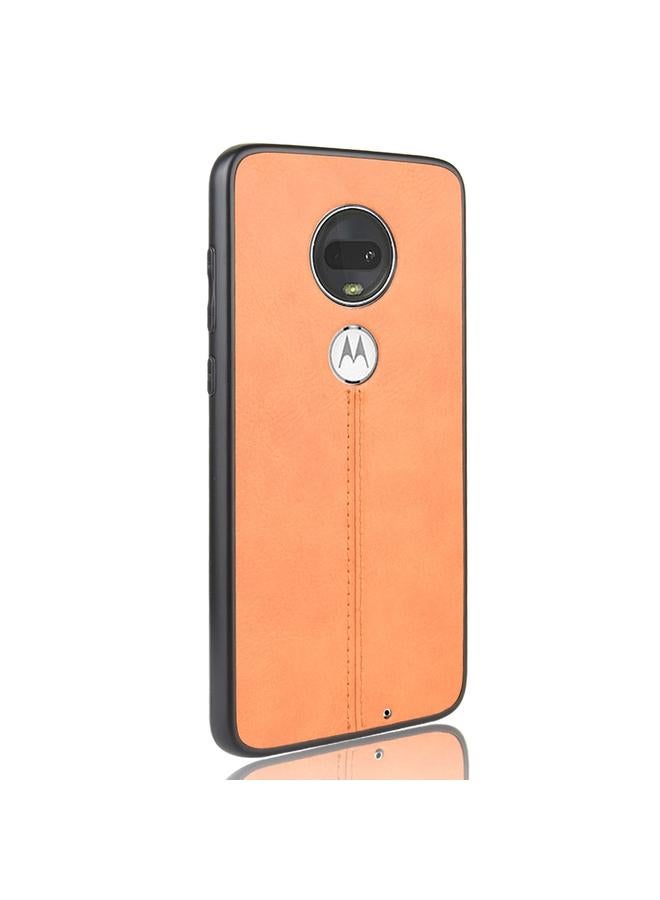 اس-توب جراب لهاتف Motorola Moto G7/G7 Plus مصنوع من جلد البقر المقاوم للصدمات والمخيط، مصنوع من البولي يوريثين الحراري + البولي يوريثان الحراري + مادة TPU - Image 3