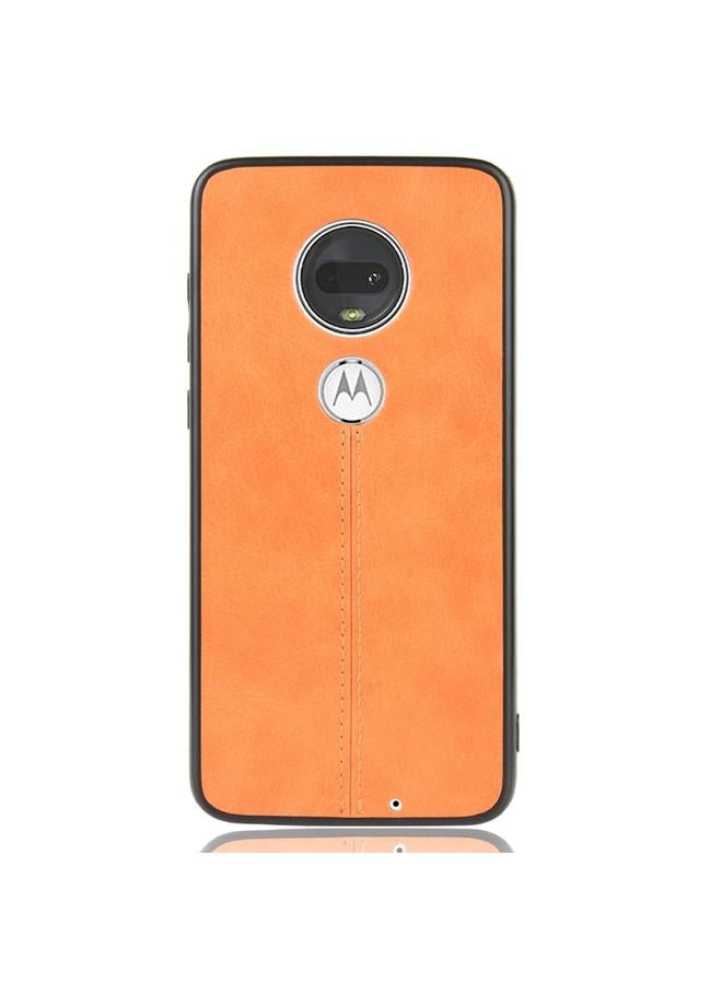 اس-توب جراب لهاتف Motorola Moto G7/G7 Plus مصنوع من جلد البقر المقاوم للصدمات والمخيط، مصنوع من البولي يوريثين الحراري + البولي يوريثان الحراري + مادة TPU - Image 2