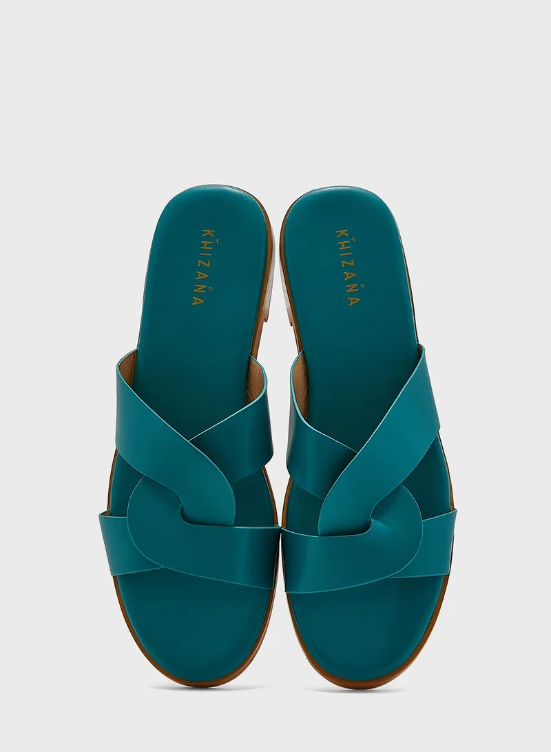 Khizana Interwoven Strap Flat Sandal