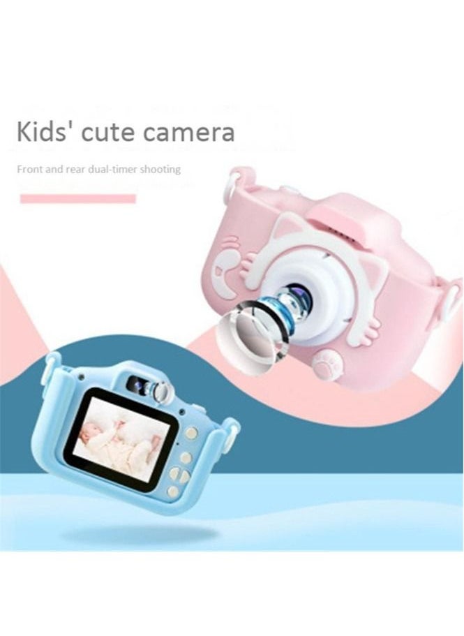 Generic Children fun Camera Cute Kitty Hd Screen Rechargeable Digital Mini Camera Kids Cartoon Cute Camera Toys Outdoor Photography Props For Child Birthday Gift  - Image 4