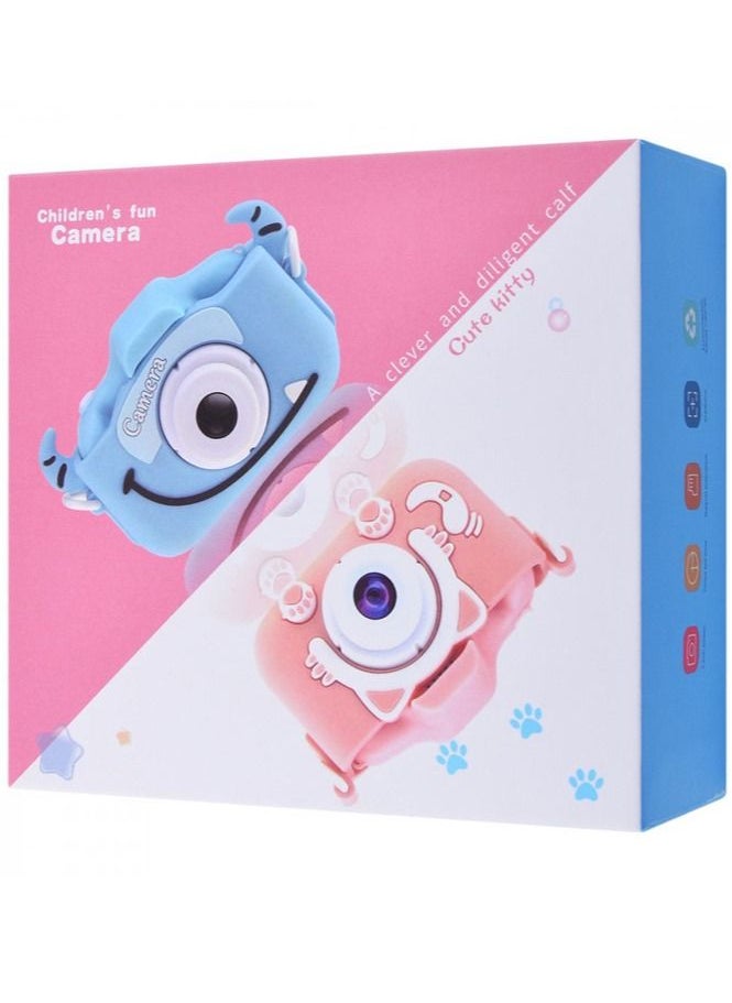 Generic Children fun Camera Cute Kitty Hd Screen Rechargeable Digital Mini Camera Kids Cartoon Cute Camera Toys Outdoor Photography Props For Child Birthday Gift  - Image 5