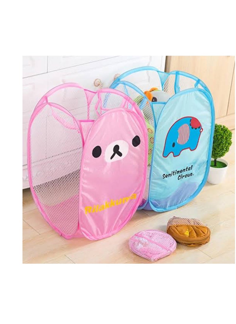 Generic - Foldable toy or laundry baskets in different shapes random color - Image 1