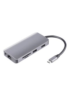 NIBEMINENT ULS-CH9005 9-in-1 USB Hub Silver  - Image 1