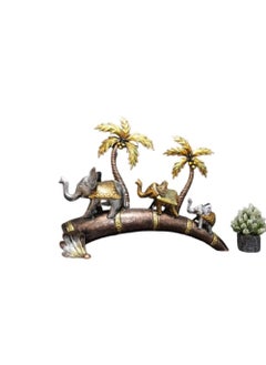 RHD RHD 3 ELEPHANT DECOR Metal AbstractWall Sculptures Home Dcor iron wall dcor for Restaurant office caf living room Bedroom gift SIZE 30 4 20  - Image 5