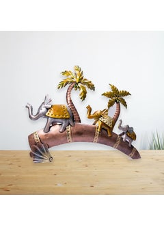 RHD RHD 3 ELEPHANT DECOR Metal AbstractWall Sculptures Home Dcor iron wall dcor for Restaurant office caf living room Bedroom gift SIZE 30 4 20  - Image 3