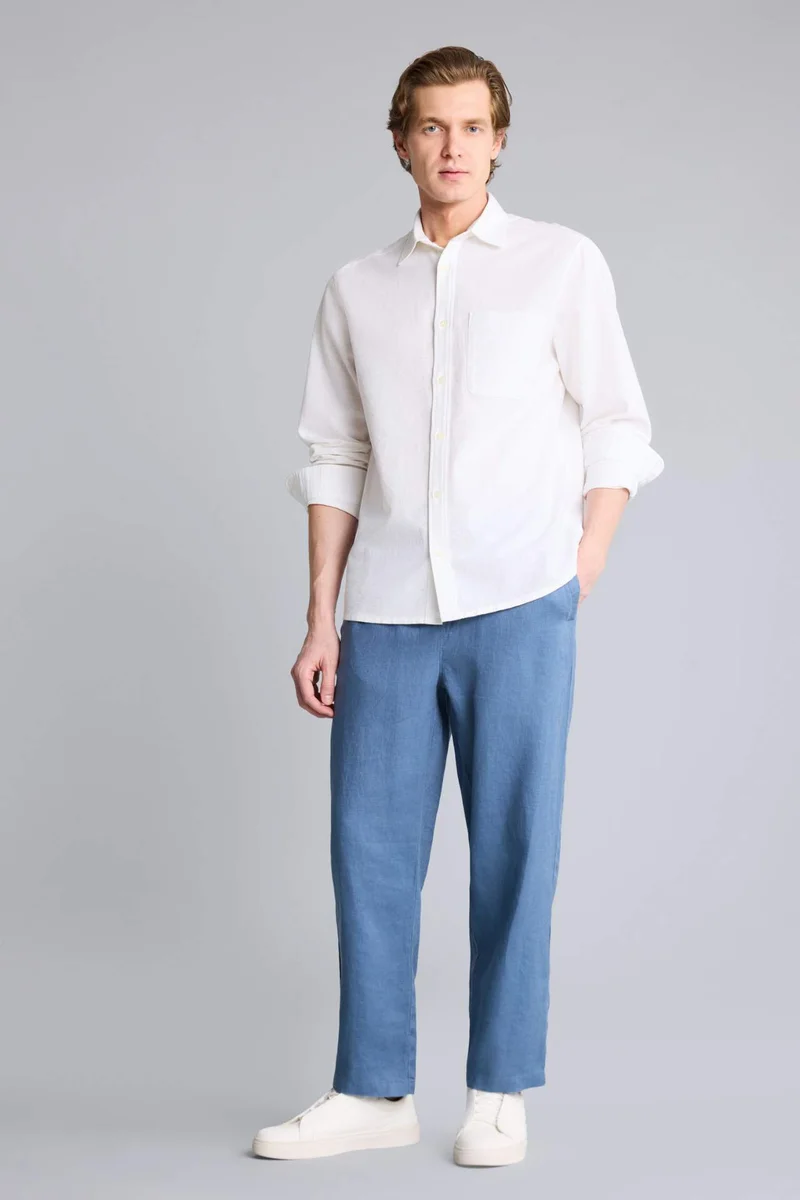 Relax Fit 100% Linen Trousers